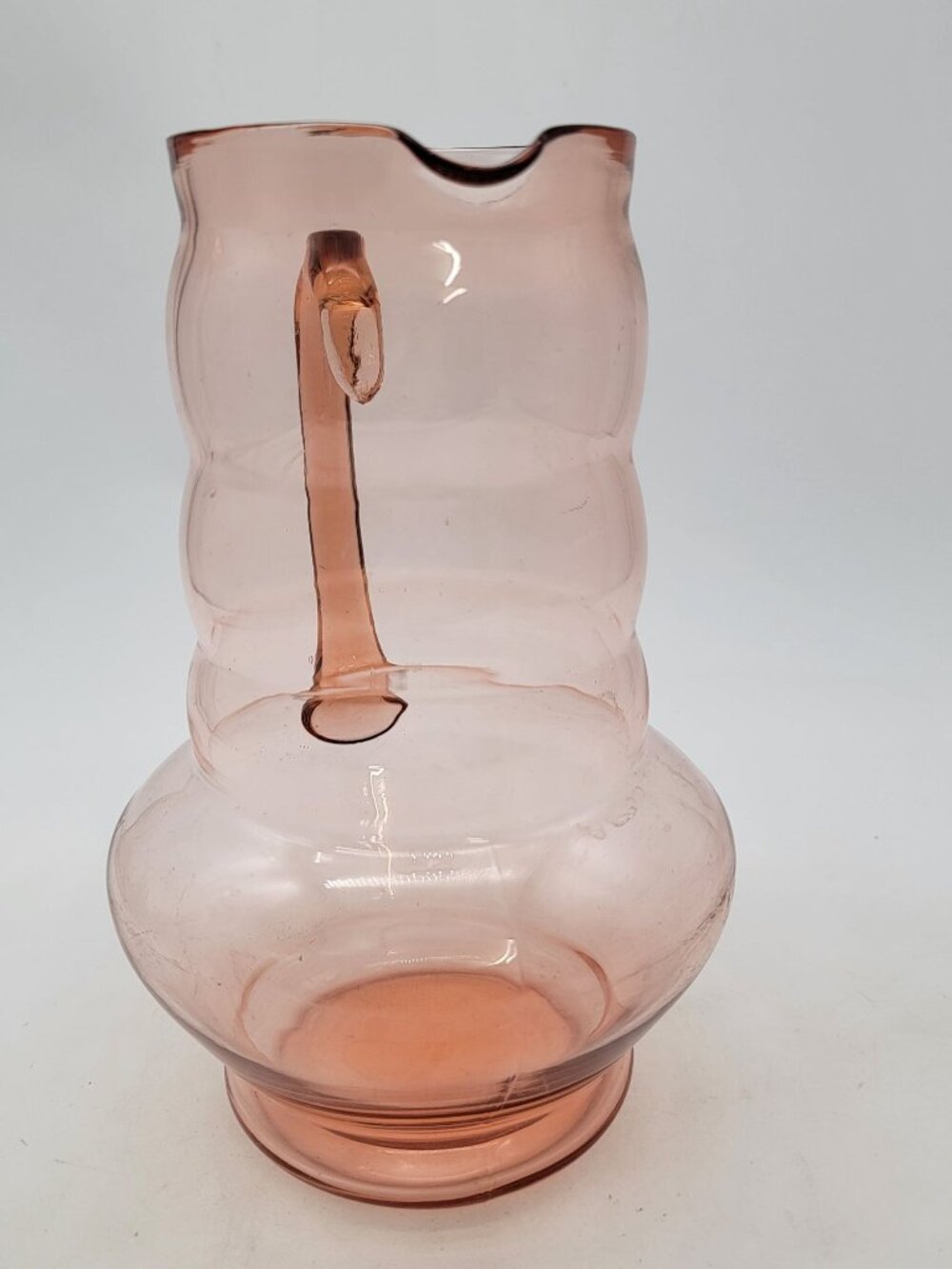 Dunbar Glass Pink Ombre Pitcher Vintage USA Glassware - Picture 4 of 8